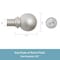 Kenney Mfg Kenney Chelsea 5/8" Standard Decorative Window Curtain Rod, 48-86", Brushed Nickel KN71609V1 - alternate 4